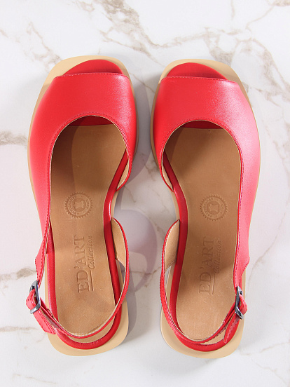 картинка Босоножки ED'ART 1040.110Z'be. Красный от интернет магазина