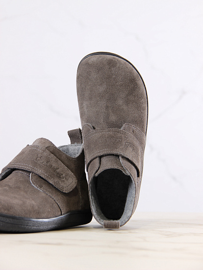 картинка Босоногие ботинки  ED'ART 209.NATA'bl.Серый замок замша от интернет магазина