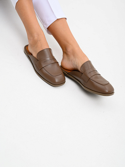 картинка Мюли ED'ART 1072.подиум205'br. Коричневый от интернет магазина