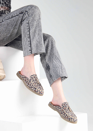 картинка Мюли ED'ART 1070.2614'be. бежевый леопард от интернет магазина