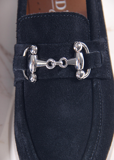 картинка Лоферы туфли ED'ART 172.1841'be. черная замша от интернет магазина