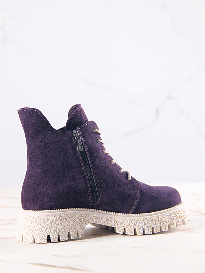 картинка Ботинки ED'ART 228.V.1541'be. сливовая замша от интернет магазина