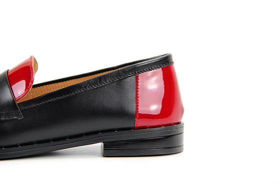 картинка Лоферы ED'ART 117.madonna'9g.black+red.laq от интернет магазина