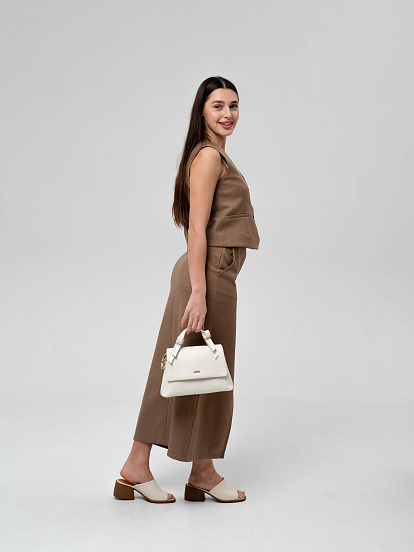 картинка Босоножки ED'ART 4012.23663'br. Бежевый+ коричневый от интернет магазина