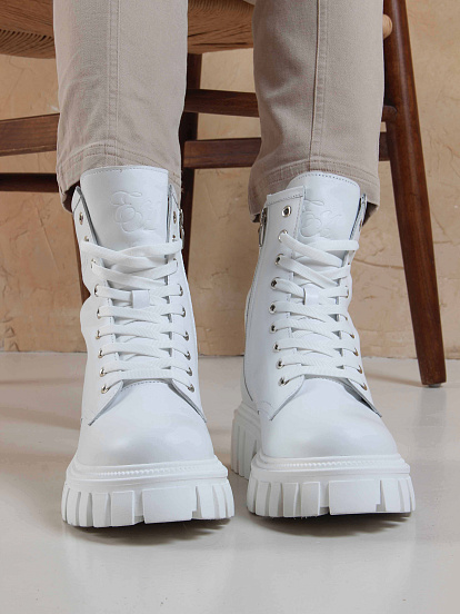 картинка Ботинки ED'ART 329.21153'w. белые от интернет магазина