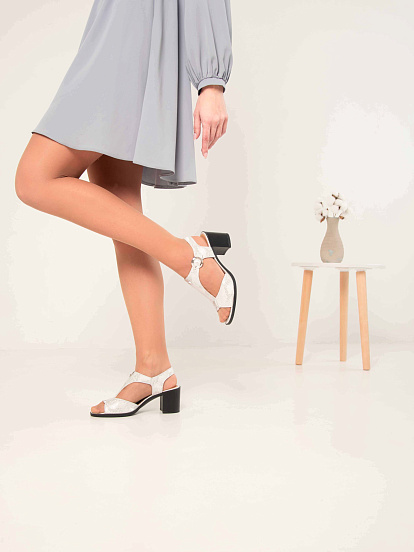 картинка Босоножки ED'ART 6001.624'bl.white.mamba от интернет магазина