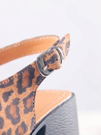 картинка Босоножки ED'ART 5031.23663'bl. коричневый леопард от интернет магазина