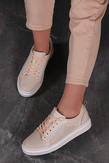 картинка Кеды ED'ART 158.p.paloma'be/w. Бежевый от интернет магазина