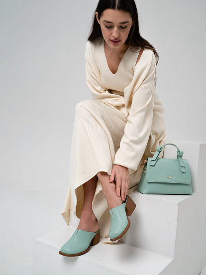 картинка Сабо ED'ART 5132.23663'br. мята+коричневый от интернет магазина