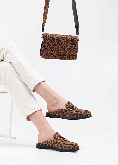 картинка Мюли ED'ART 1070.2614'bl. коричневый леопард от интернет магазина