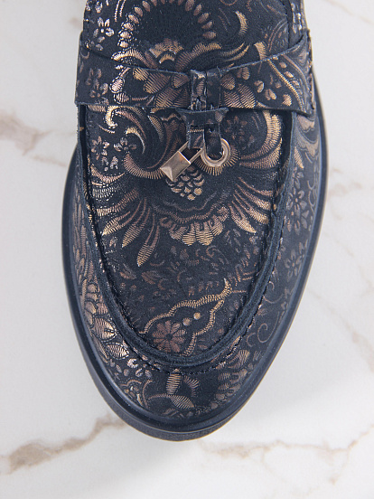 картинка Лоферы лоферы ED'ART 170.2699'bl. Черный грация от интернет магазина