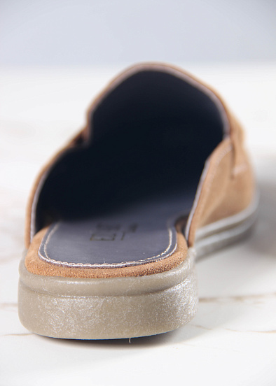 картинка Мюли ED'ART 1070.2614'be. светло коричневая замша от интернет магазина