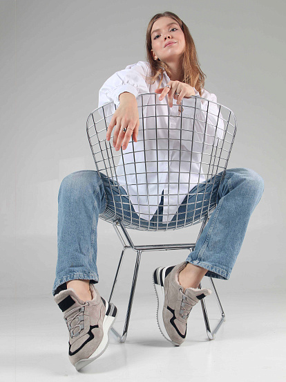 картинка Кроссовки ED'ART 150.mask`gr. каменный замша от интернет магазина