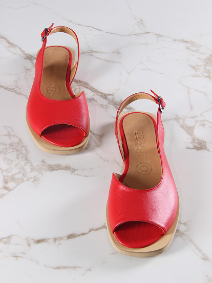 картинка Босоножки ED'ART 1040.110Z'be. Красный от интернет магазина