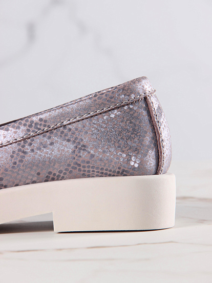 картинка Лоферы туфли ED'ART 174.1593'be. мутон мамба от интернет магазина