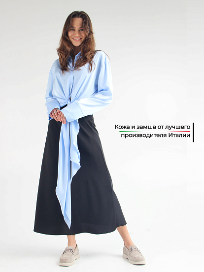 картинка Лоферы туфли ED'ART 172.1841'be. каменная замша от интернет магазина