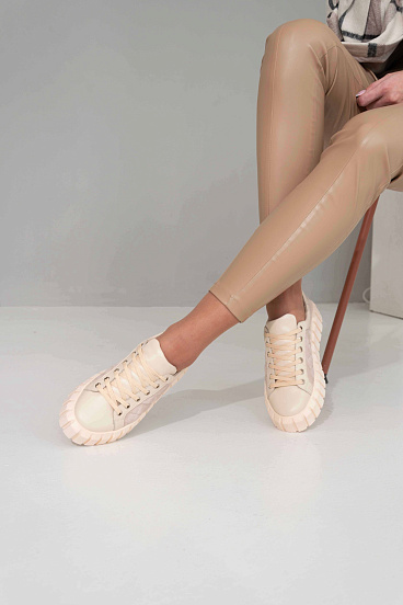 картинка Кеды ED'ART 146.91505'pu.Бежевый от интернет магазина