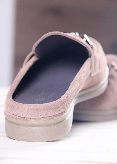 картинка Сабо лоферы ED'ART 1080.2614'be. Капучино замша от интернет магазина