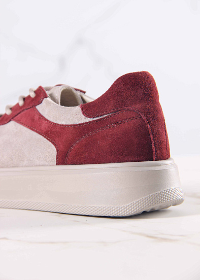 картинка Кеды ED'ART 149.LusiR2'la. бордо каменный замша от интернет магазина