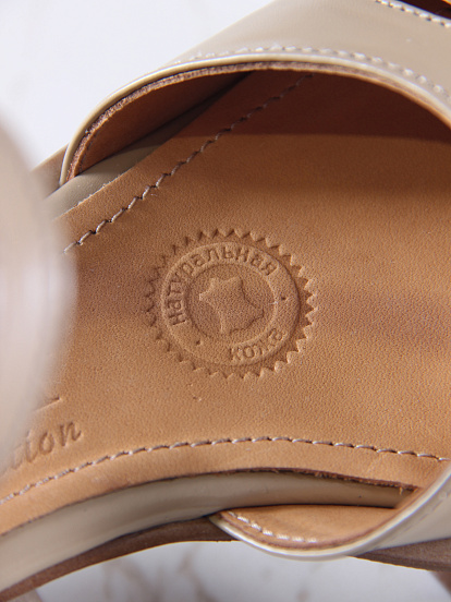 картинка Босоножки ED'ART 5032.23663'be. Круассан майами +коричневый от интернет магазина