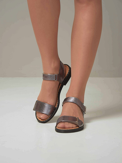 картинка Босоножки ED'ART 2020.110'bl. Никель от интернет магазина