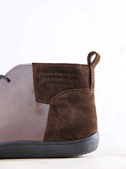 картинка Ботинки ED'ART 305.Ната'bl. Вакса коричневая+корич замша от интернет магазина