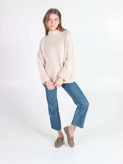 картинка Лоферы туфли ED'ART 170.2614'be. Коричневый капучино от интернет магазина