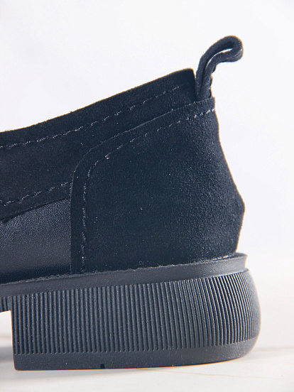 картинка Полуботинки туфли ED'ART 205.патриция'bl. черный черная замша от интернет магазина