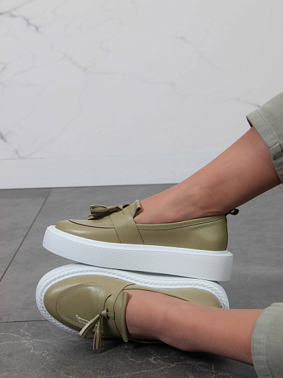 картинка Лоферы ED'ART 167.Lusi23'w. Авокадо-виктория от интернет магазина