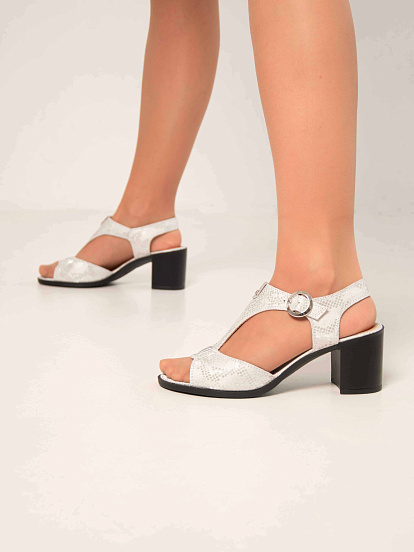 картинка Босоножки ED'ART 6001.624'bl.white.mamba от интернет магазина