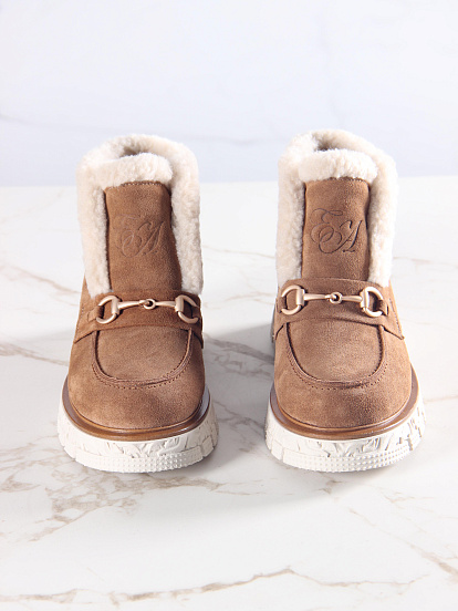 картинка Ботинки ED'ART 307. PODYUM141 'be.светло коричневый замша от интернет магазина