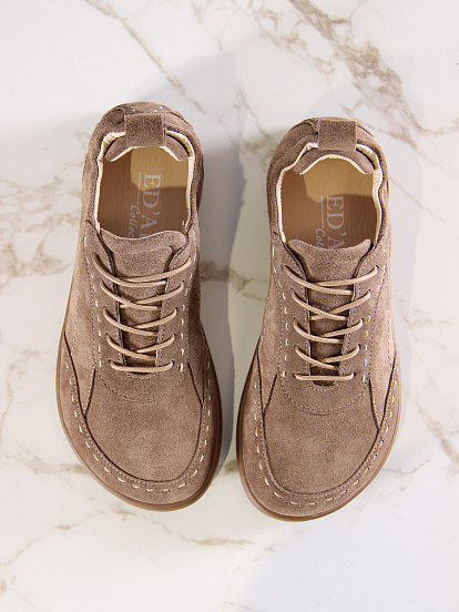 картинка Сникерины ED'ART 178.асти"br.Серо-коричневая замша от интернет магазина