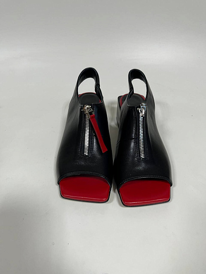 картинка Босоножки ED'ART 4018.4058'bl. черный красный R от интернет магазина