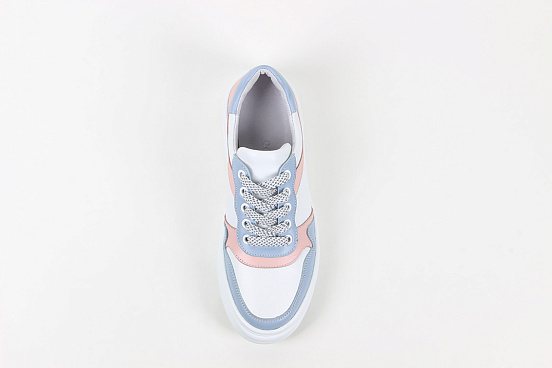 картинка Кеды ED'ART 149.lusi22'w. white/blue/pink от интернет магазина