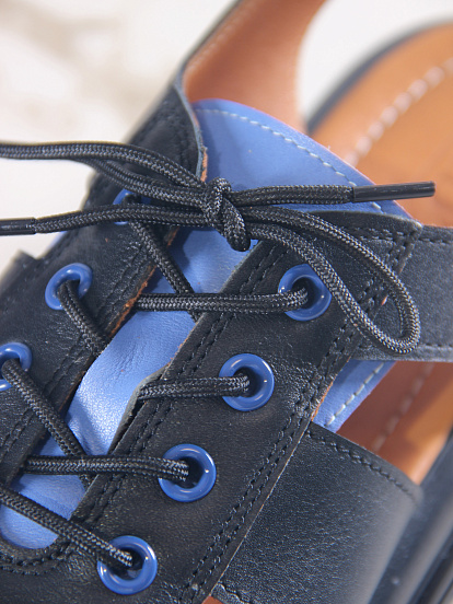 картинка Босоножки ED'ART 2029.2525'bl. Черный синий+черный от интернет магазина