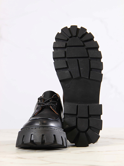 картинка Туфли полуботинки ED'ART 202.чанки'bl. black от интернет магазина