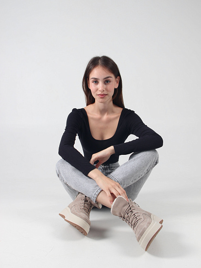 картинка Ботинки ED'ART 260.windy'be. каменный замш от интернет магазина