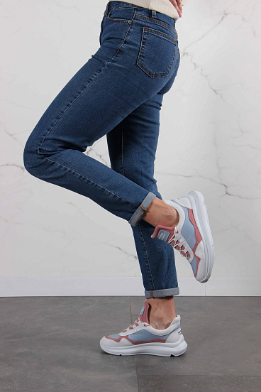 картинка Кроссовки ED'ART 150.236143w.белый-розовый-голубой от интернет магазина