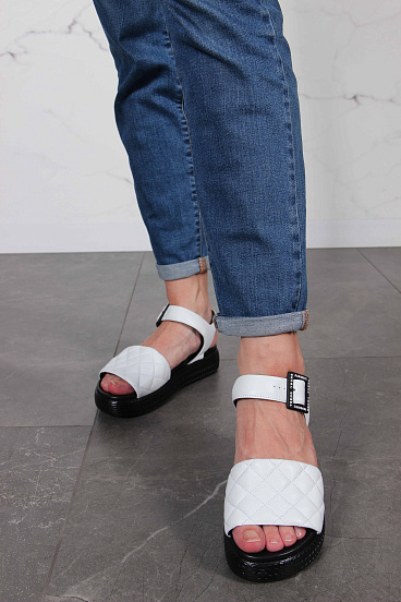 картинка Босоножки ED'ART 1028.2530'bl.белый от интернет магазина