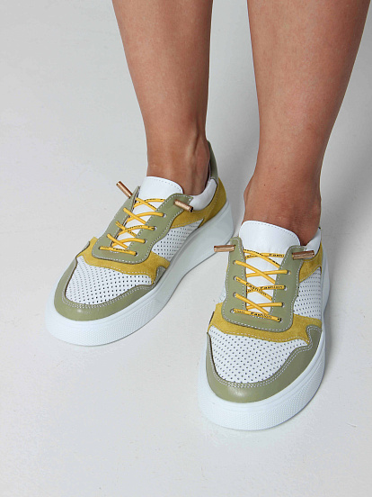 картинка Кеды ED'ART 149.LusiR2'w. Авокадо желтый от интернет магазина