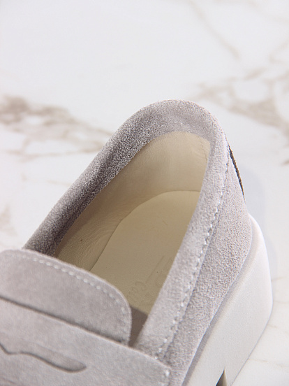 картинка Лоферы туфли ED'ART 176.1593'be. Каменный замша от интернет магазина