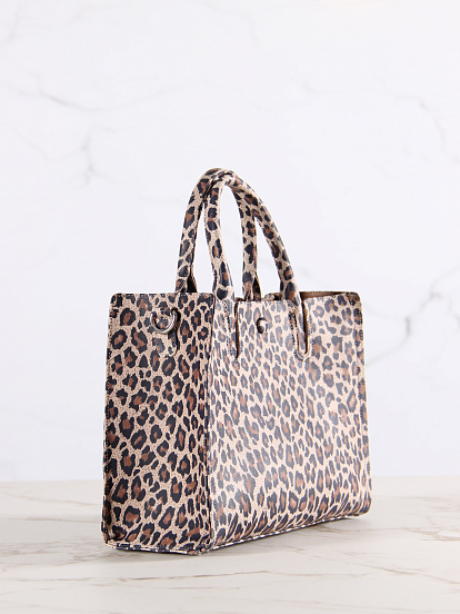 картинка Сумка  ED'ART s08.бежевый леопард от интернет магазина