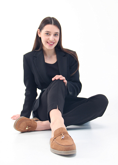 картинка Мюли ED'ART 1070.2614'be. светло коричневая замша от интернет магазина