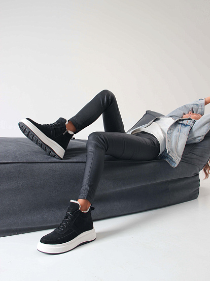 картинка Ботинки ED'ART 260.windy'w. черный замш от интернет магазина