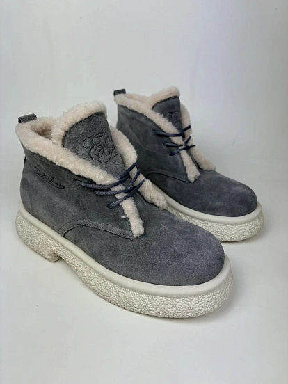 картинка Ботинки ED'ART 308.001'gr. серый замок замша уценка от интернет магазина