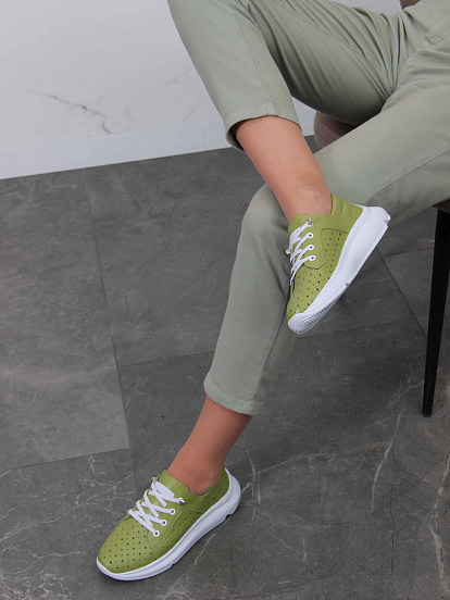 картинка Кроссовки ED'ART 168.236143w. Авокадо от интернет магазина