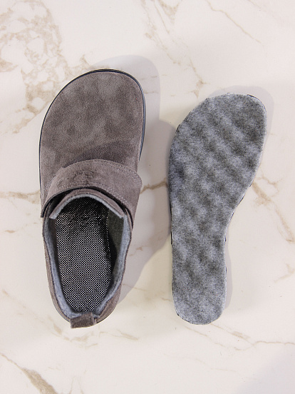 картинка Босоногие ботинки  ED'ART 209.NATA'bl.Серый замок замша от интернет магазина