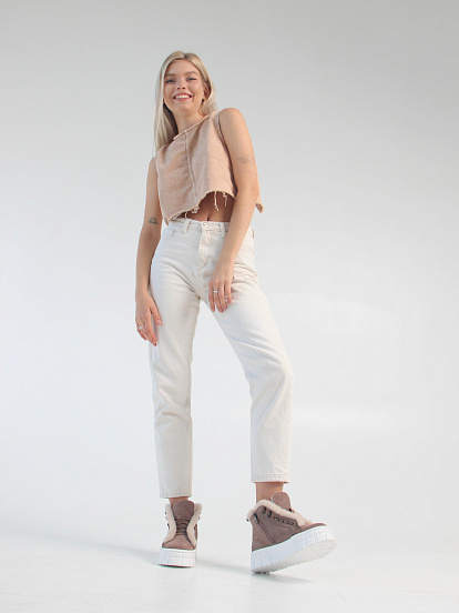 картинка Ботинки ED'ART 243.о.212131'w. Капучино замша от интернет магазина