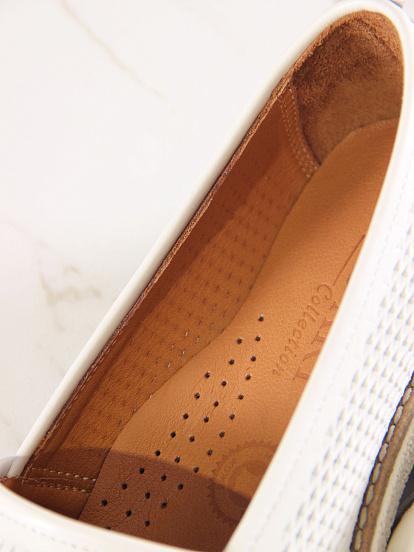 картинка Лоферы ED'ART 110.rose'be.Бежевый от интернет магазина