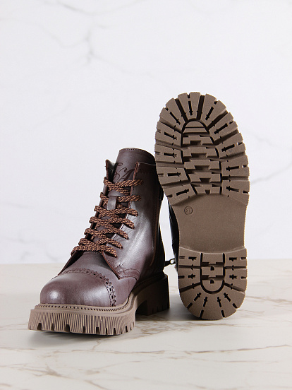 картинка Ботинки ED'ART 319.taskana'ka. Вакса коричневая от интернет магазина